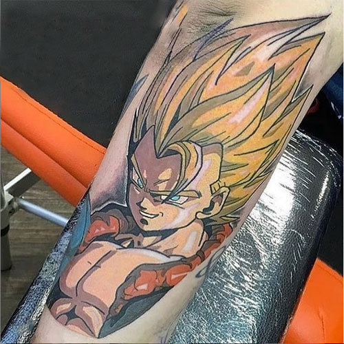 goku vegeta gogeta fusion tattoo