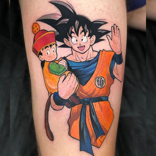 goku gohan father son tattoo