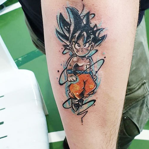 small goku tattoo