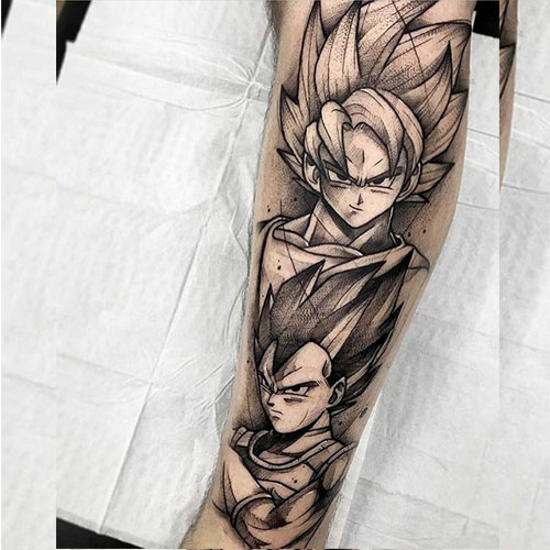 goku vegeta tattoos