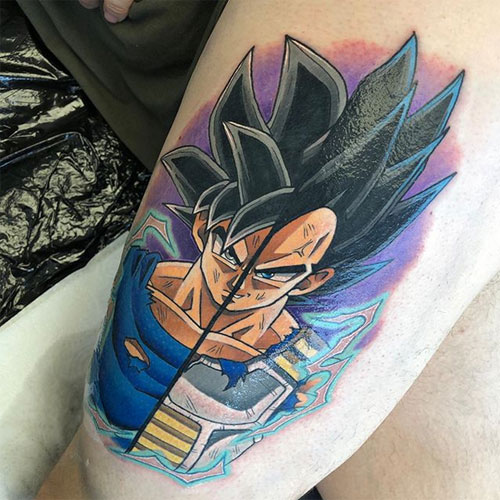 small goku vegeta tattoo