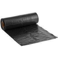 Lavex Pro 45 Gallon 3 Mil 40" x 46" Low Density Heavy-Duty Industrial Contractor Black Trash Bag / Can Liner - 50/Case