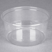 Choice 12 oz. Ultra Clear Recycled PET Plastic Round Deli Container - 500/Case