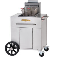 Crown Verity PF-1-NG 35-40 lb. Single Tank Portable Outdoor Fryer - Natural Gas