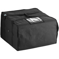 Choice Insulated Pizza Delivery Bag, Nylon, 20 1/2" x 20 1/2" x 12" - Holds Up To (6) 16", (5) 18", or (4) 20" Pizza Boxes