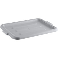 Choice Gray Polyethylene Plastic Bus Tub Lid - 20" x 15"