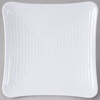 GET ML-63-W Milano 10 1/4" White Melamine Square Plate - 12/Pack