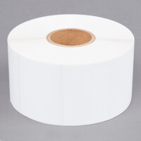 Tor Rey Z-12900024 2 1/4" x 1 1/2" Blank White Thermal Label Roll, 1500 Labels/Roll