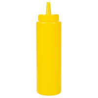 Choice 8 oz. Yellow Squeeze Bottle   - 6/Pack