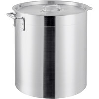 Choice 40 Qt. Standard Weight Aluminum Stock Pot with Cover