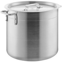 Choice 20 Qt. Standard Weight Aluminum Stock Pot with Cover