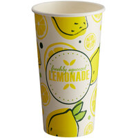 Carnival King 16 oz. Poly Paper Lemonade Cup - 1000/Case