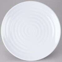 GET ML-81-W Milano 9 1/2" White Melamine Round Plate - 12/Pack