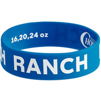 Choice "Ranch" Silicone Squeeze Bottle Label Band for 16, 20, and 24 oz. Standard & Wide Mouth Bottles