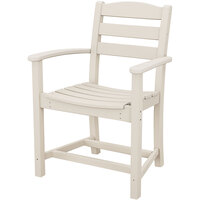 POLYWOOD TD200SA La Casa Cafe Sand Dining Height Arm Chair