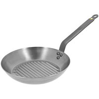 de Buyer Mineral B Element 10 3/16" Carbon Steel Grill Pan 5613.26