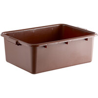 Choice 20" x 15" x 7" Brown Polypropylene Bus Tub, Bus Box