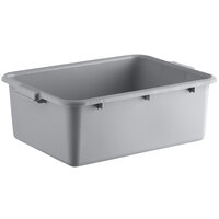 Choice 20" x 15" x 7" Gray Polypropylene Bus Tub, Bus Box