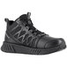 A black Reebok Work Floatride Energy men's shoe.