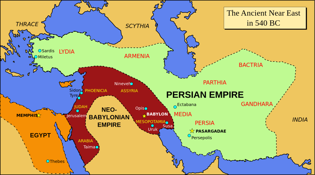 Persian Empire Map Timeline