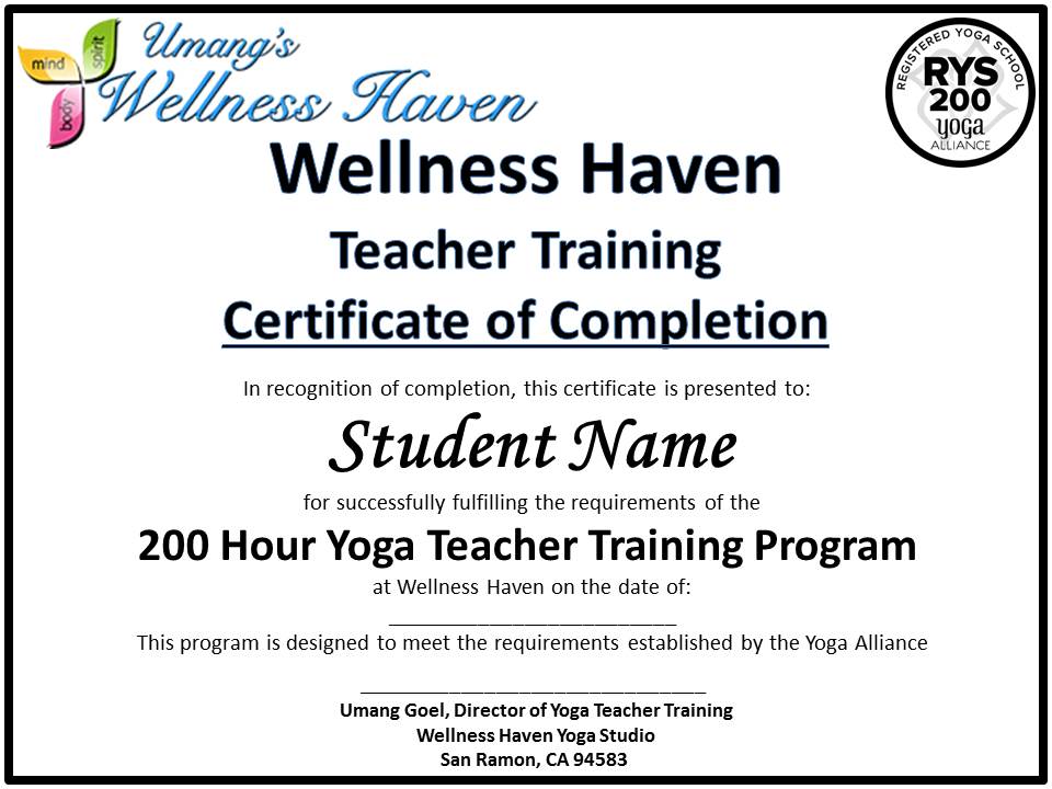 Yoga Instruction Certification