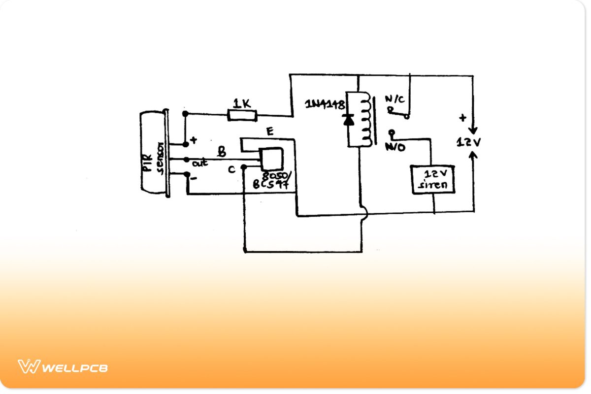 Security alarm circuit 