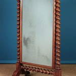 Antique Cheval Floor Mirror