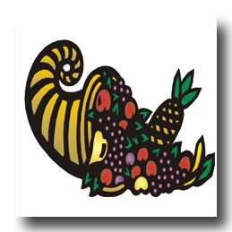 cornucopia as a symbol for good luck in business