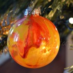 Painted Clear Ornament