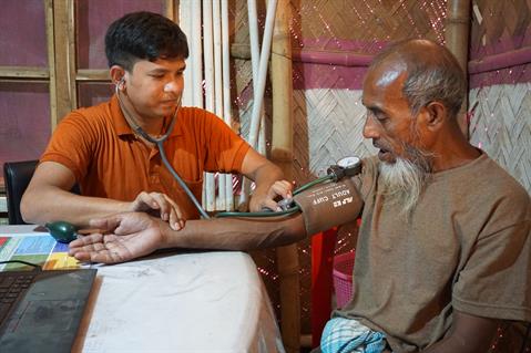 Md. Rasel, Medical Assistant at a BRAC facility in Camp E2, Ukhia