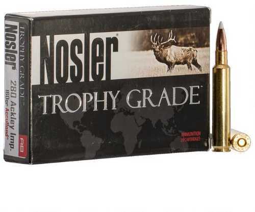 280 Rem Ackley Improved 20 Rounds Ammunition Nosler 160 Grain AccuBond ...