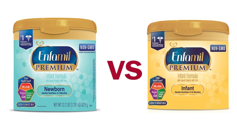 Enfamil newborn vs infant