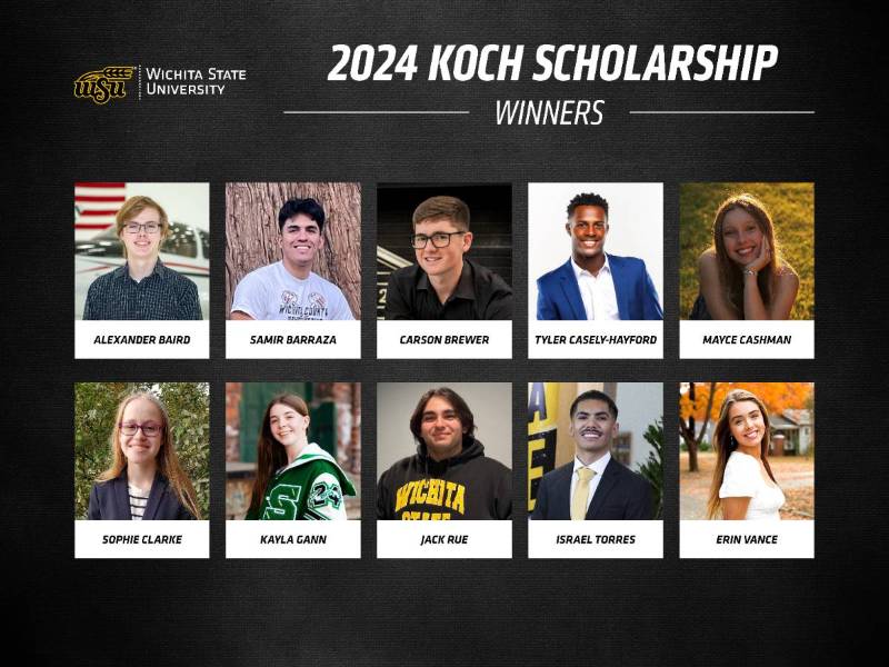 Graphic element of Koch scholars