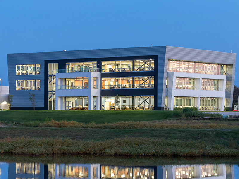 The exterior of Partnership 3, home of the ATF Forensic Crime Gun Intelligence Center of Excellence