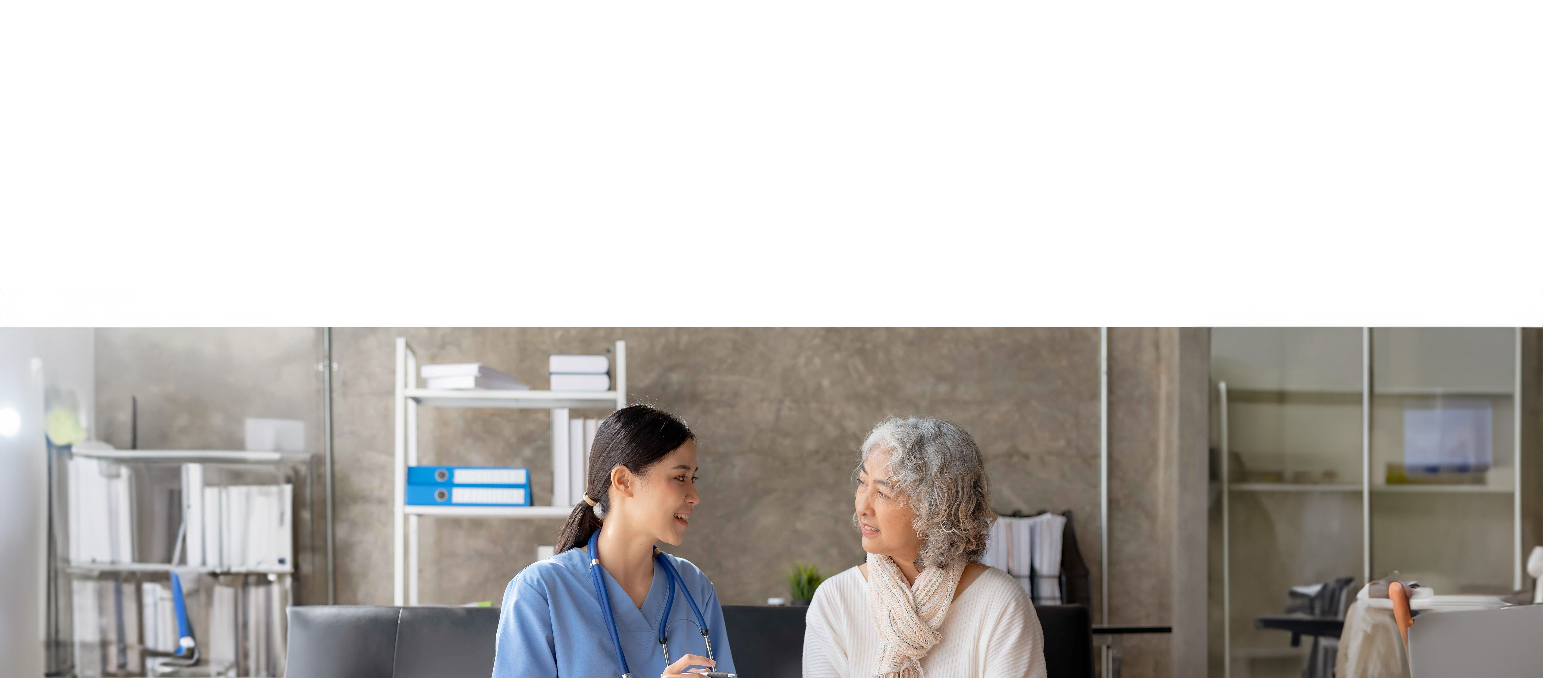 mental health technician speaking with patient