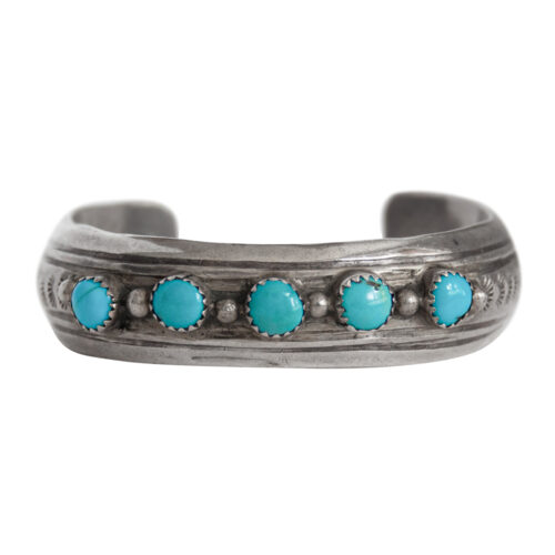 Five Turquoise Navajo Bracelet