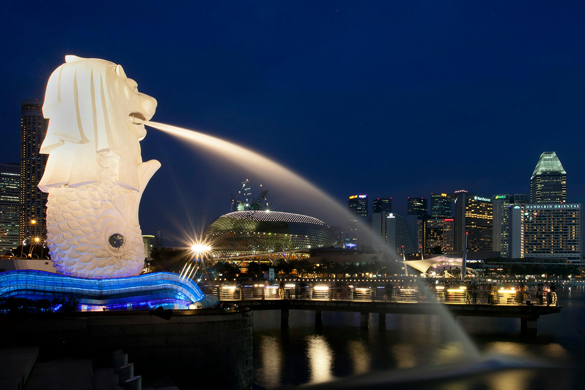 Singapore Merlion at nkight