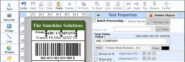 Standard Barcode Making Software screenshot