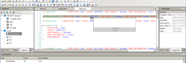 CodeLobster IDE screenshot