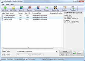 Doxillion Document Converter Plus screenshot