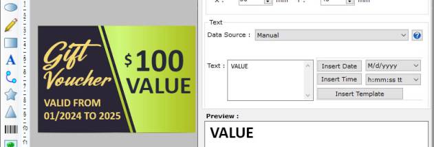 Label Designing and Printing Tool screenshot