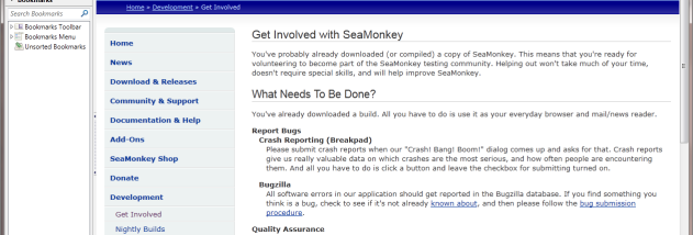 SeaMonkey screenshot