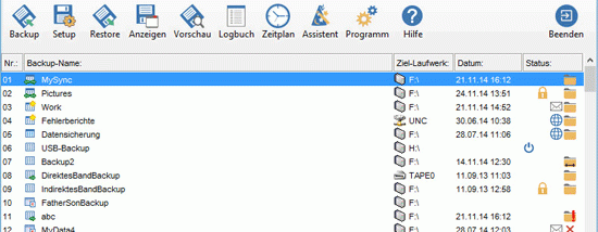 Z-DBackup screenshot