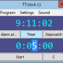 Windows 10 - TTclock 1.45 screenshot