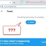 Something went wrong Try reloading Twitter Chrome