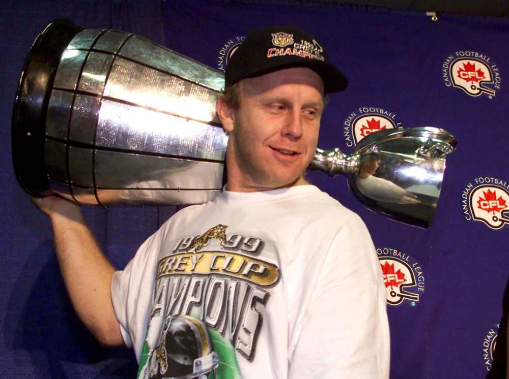 Kevin Frayer / The Canadian Press files
Bombers assistant general manager Danny McManus was the Hamilton Tiger-Cats quarterback when they last won the Grey Cup in 1999.