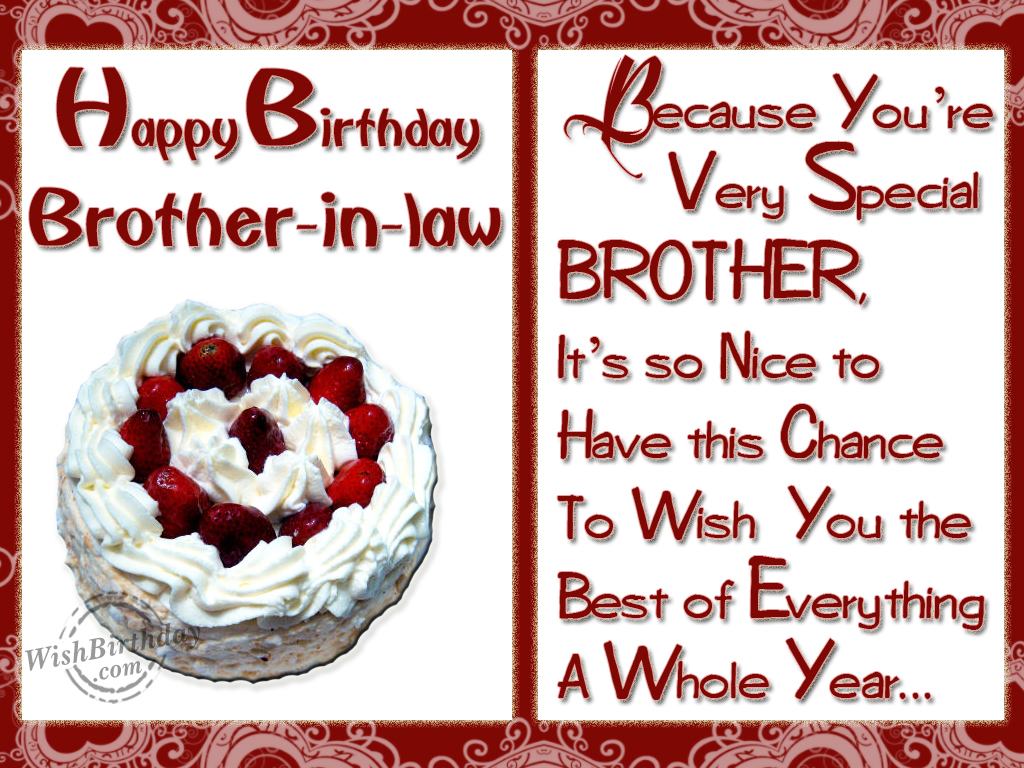 Happy Birthday To A Special Brother-in-law - Birthday Wishes ...