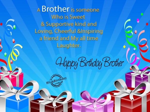 Wishing Happy Birthday To A Sweet brother