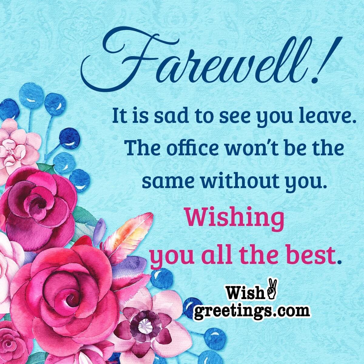 Farewell Ecard For Coworker