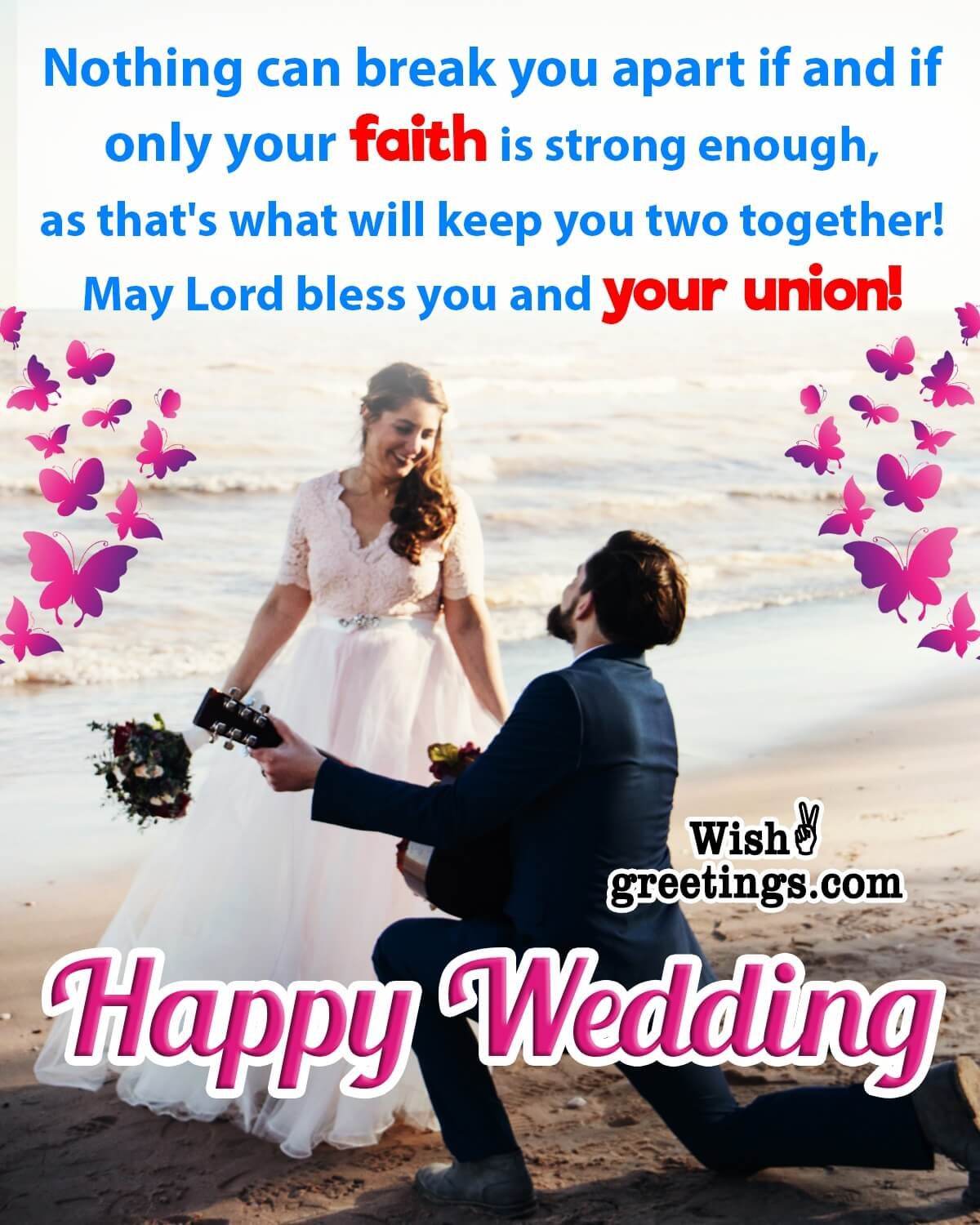 Happy Christian Wedding